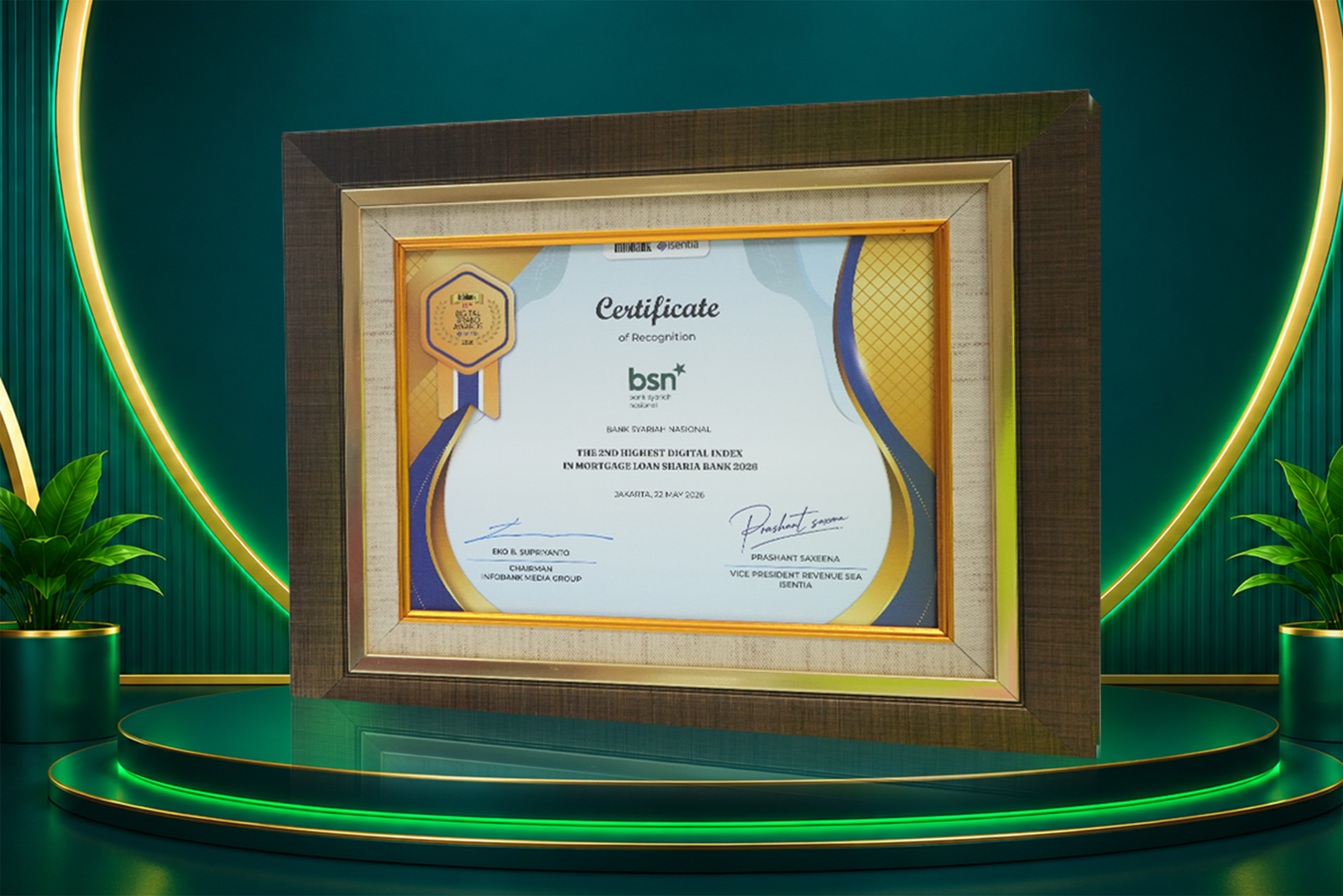 The 2nd Highest Digital Index in Mortage Loan Syariah Bank