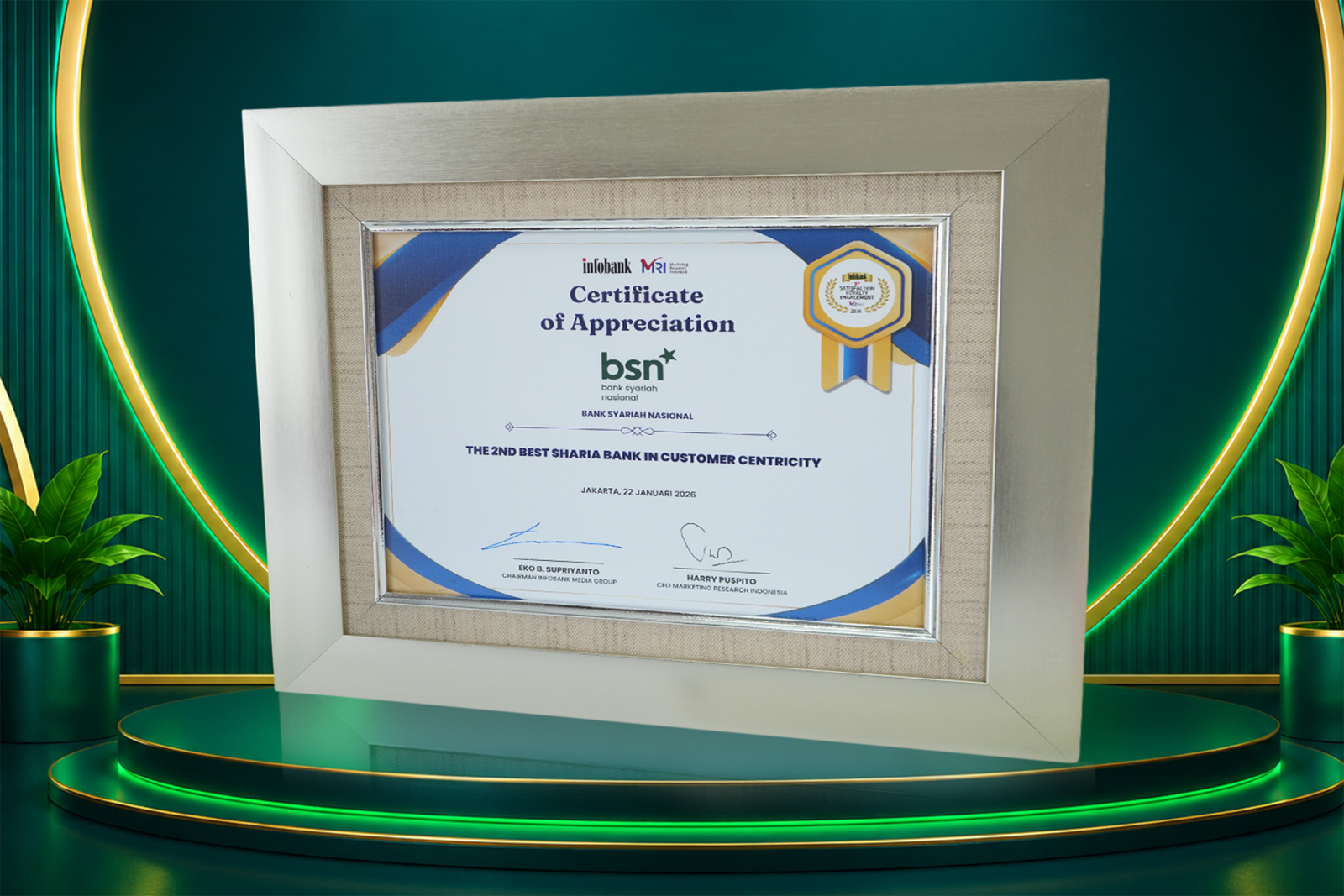 The 2nd Best Sharia Bank in Customer Centricity