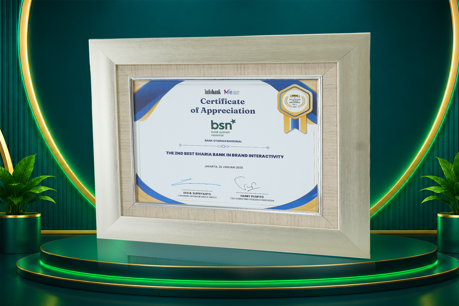 The 2nd Best Sharia Bank in Brand Interactivity